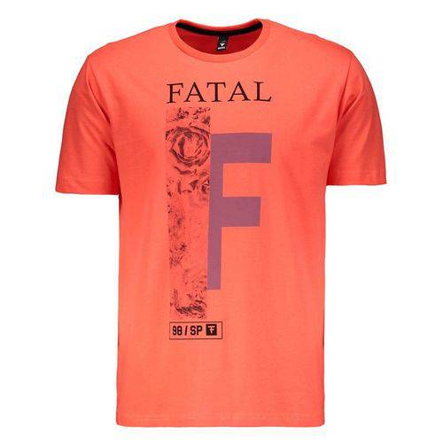 Camiseta Fatal Estampada Coral - Fatal - Fatal
