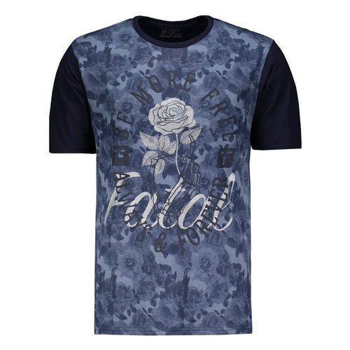 Camiseta Fatal Estampada Flor Azul - Fatal - Fatal
