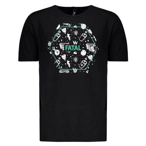 Camiseta Fatal Estampada Preta e Verde - Fatal - Fatal