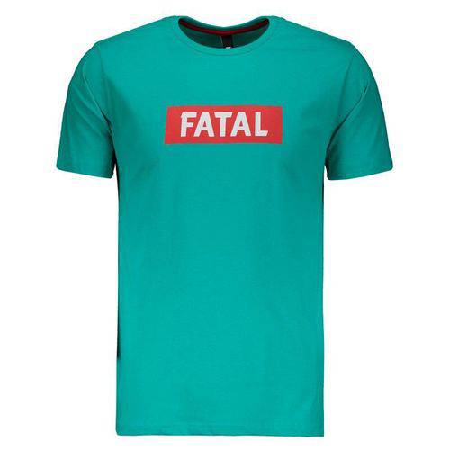 Camiseta Fatal Estampada Verde Turquesa - Fatal - Fatal