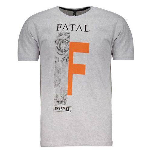 Camiseta Fatal Floral Cinza Mescla - Fatal - Fatal