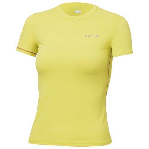 Camiseta Feminina com Proteção Upf 50+ Solo Ion Uv Lady Amarelo Siliciano