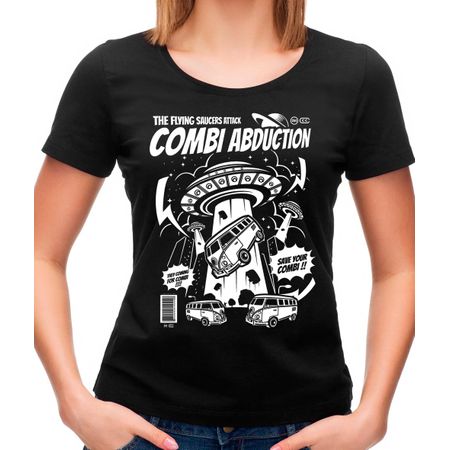 Camiseta Feminina Combi Abduction P - PRETO