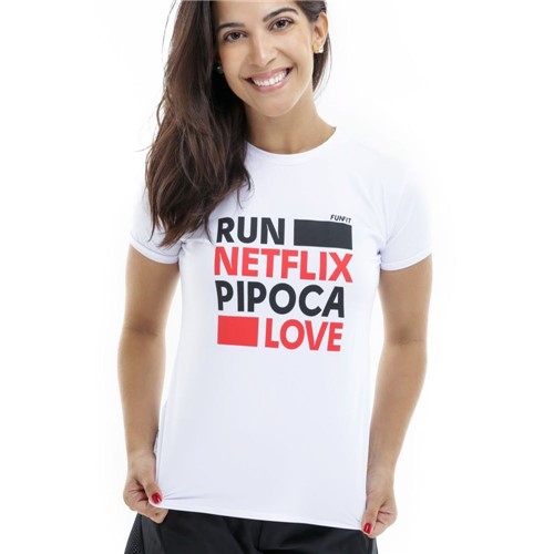 Camiseta Feminina Corrida Funfit - Run Netflix P
