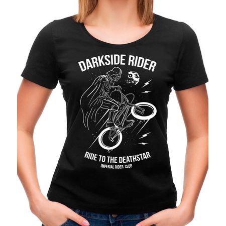 Camiseta Feminina Darkside Rider P - PRETO