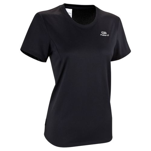 Camiseta Feminina de Corrida Run Dry Kalenji *TS RUN DRY W BLACK, UK 22 - EU 50