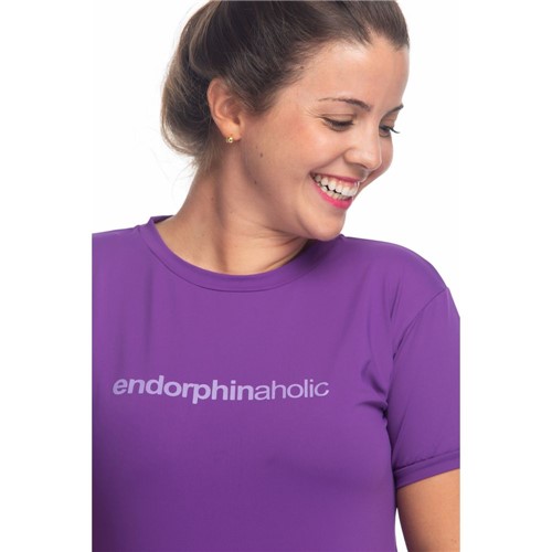 Camiseta Feminina Funfit - Endorphinaholic Roxo P