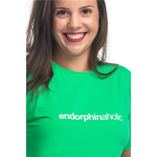 Camiseta Feminina Funfit - Endorphinaholic Verde P