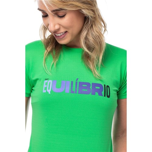 Camiseta Feminina Funfit - Equilíbrio Verde P