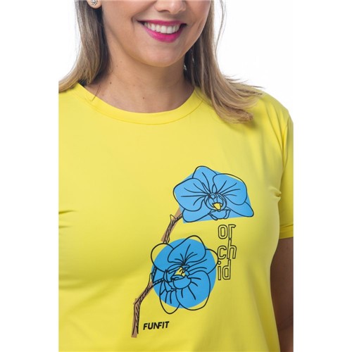 Camiseta Feminina Funfit - Flor Orchid P