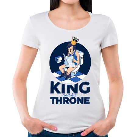 Camiseta Feminina King Throne P-BRANCO