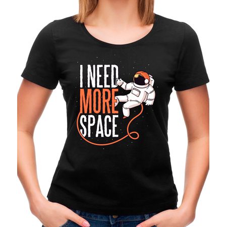 Camiseta Feminina More Space P-PRETO