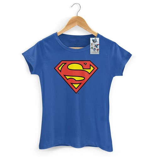 Camiseta Feminina Supergirl Logo Oficial Feminina Feminina/P
