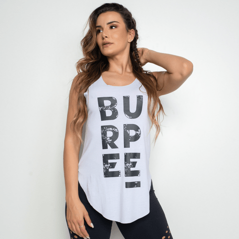 Camiseta Fitness Viscolycra Burpee Branca CT354