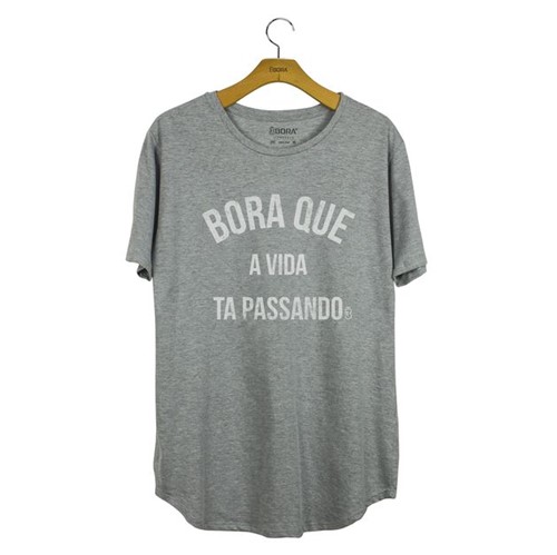 Camiseta Frase Arco Cinza