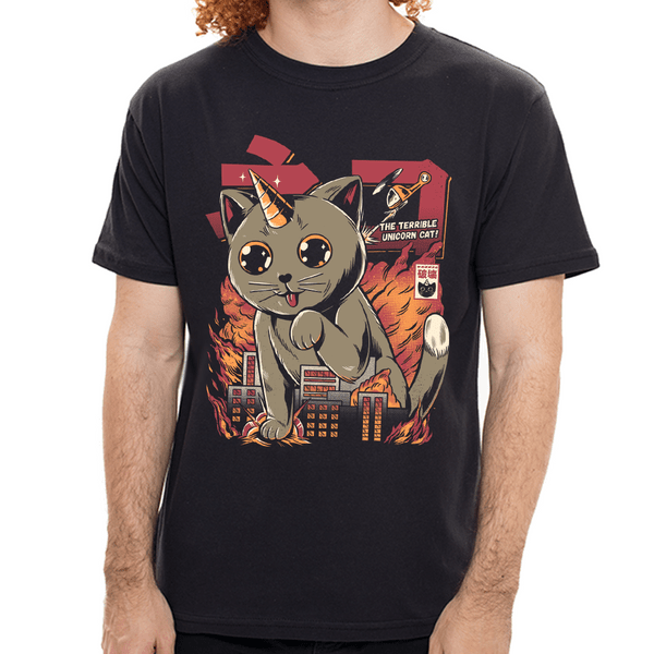 - Camiseta Gato Unicornio - Masculina - P