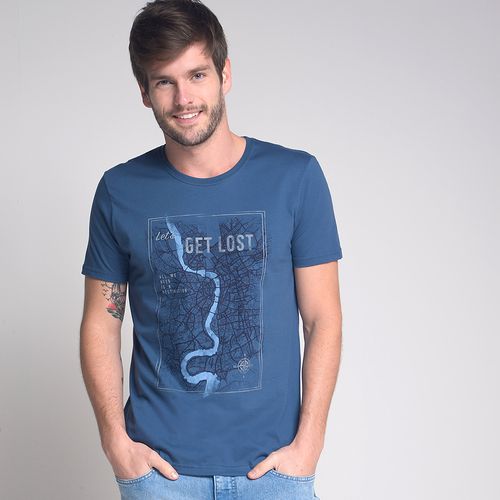 Camiseta Get Lost Azul - GG