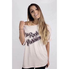Camiseta Gigi Le Rock Parisien Rosê CaFarah M
