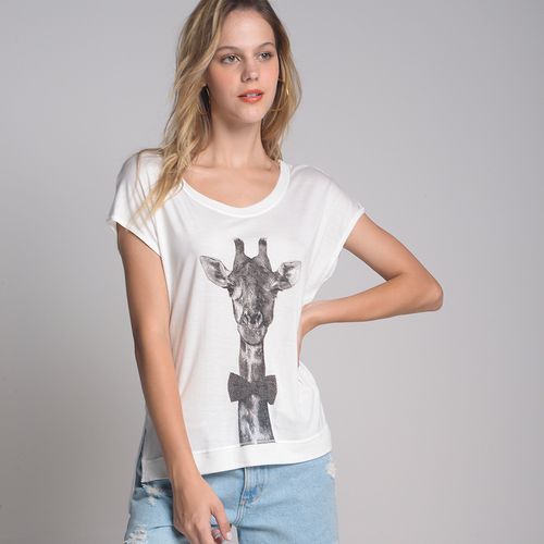 Camiseta Girafa Off White - M