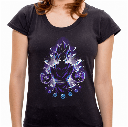 Camiseta Goku Evolution - Feminina - P