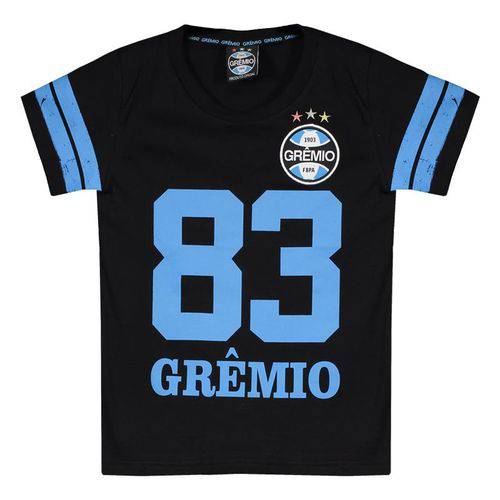 Camiseta Grêmio 1983 Infantil Preta