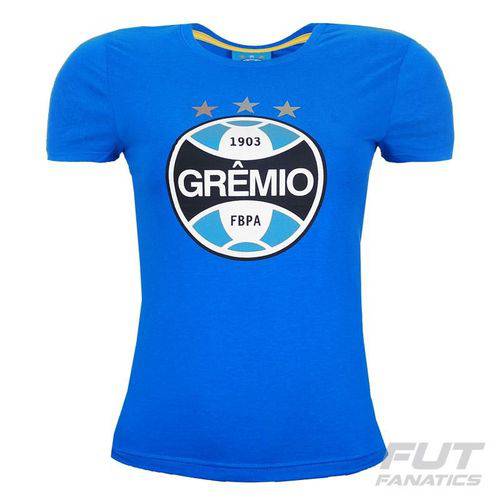 Camiseta Grêmio Escudo Feminina Azul - Meltex