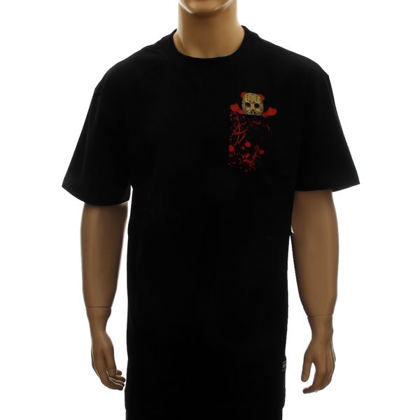 Camiseta Grizzly Blood Splatter Pocket Black (P)