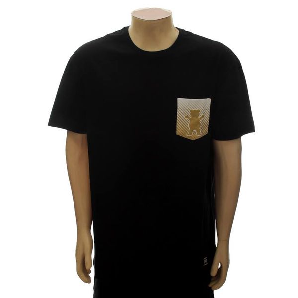 Camiseta Grizzly Shade Bear Pocket – Black (G)