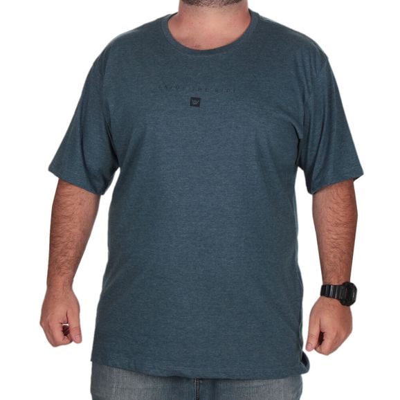 Camiseta Hang Loose Clean Tamanho Especial - Azul - 2G