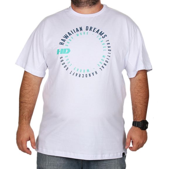 Camiseta Hd Tamanho Especial - Branca - 2G