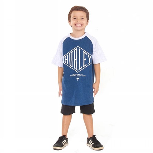 Camiseta Hurley Infantil 634704 Azul M