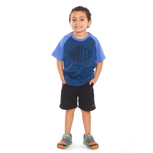 Camiseta Hurley Infantil 634832 Azul Escuro P - 2 Anos