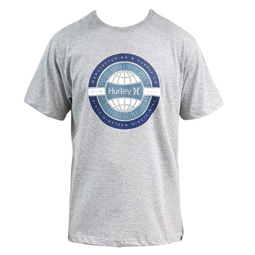 Camiseta Hurley Silk Worldwide Cinza P