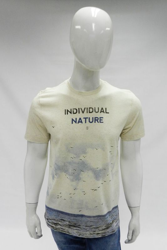 Camiseta Individual Slim Nature Creme Tam. G