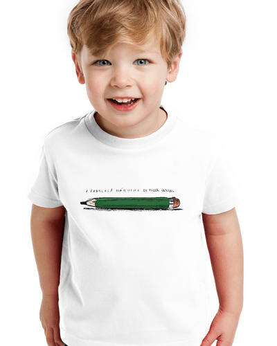 Camiseta Infantil a Fabulosa Máquina de Fazer Versos