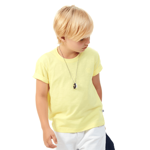 Camiseta Infantil Abrange Básico Amarelo 04