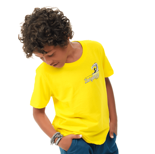 Camiseta Infantil Abrange Longboard Amarelo 04