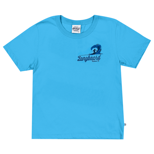 Camiseta Infantil Abrange Longboard Azul 04