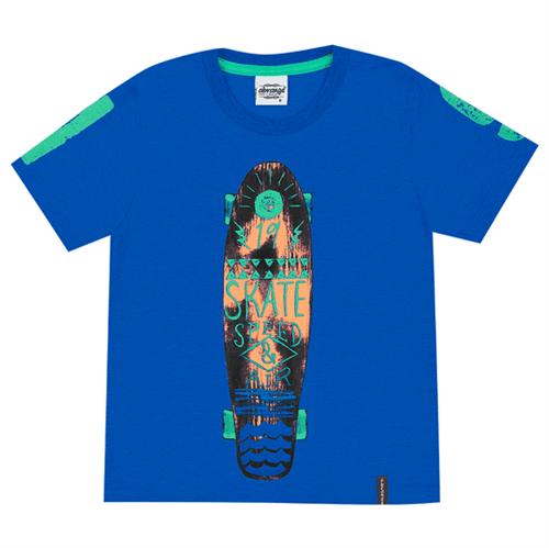 Camiseta Infantil Abrange Skate Azul 04