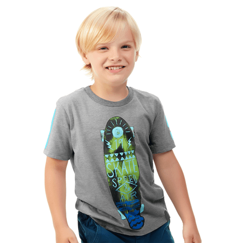 Camiseta Infantil Abrange Skate Mescla 04
