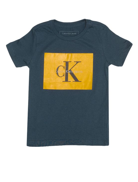 Camiseta Infantil Calvin Klein Jeans Estampa Logo Marinho - 2