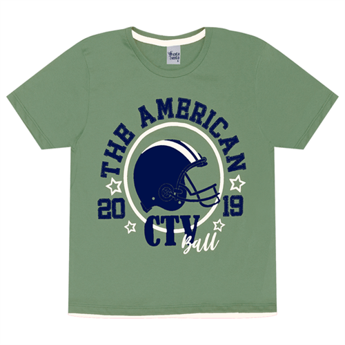 Camiseta Infantil Cata-Vento American Verde 04