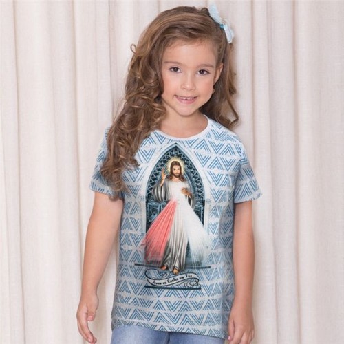 Camiseta Infantil Jesus Misericordioso DVE3432