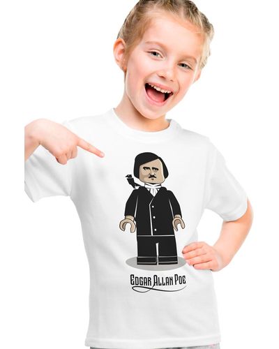 Camiseta Infantil Lego Edgar Allan Poe