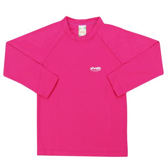 Camiseta Infantil Manga Longa Feminina Pink com Proteção UV 50+-4