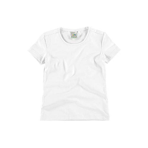 Camiseta Infantil Meia Manga Branca Feminina Malwee