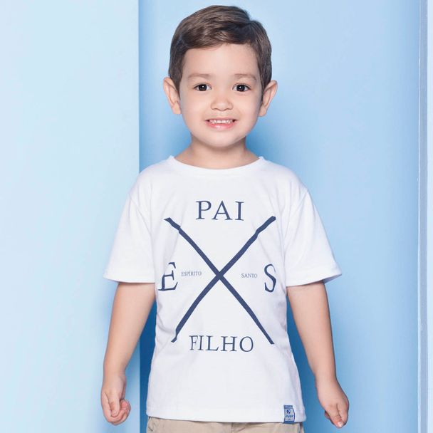 Camiseta Infantil Pai, Espírito Santo, Filho MS3085