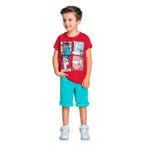 Camiseta Infantil Phineas e Ferb