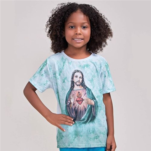 Camiseta Infantil Sagrado Coração de Jesus DV3635