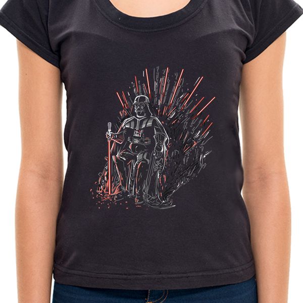 Camiseta Jedi Of Thrones - Feminino 7H22 - Camiseta Jedi Of Thrones - Feminina - P